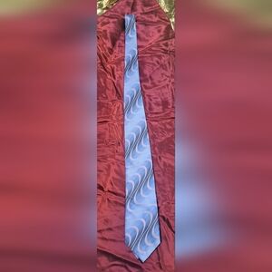 Stylish Blue Swirl Men's Tie